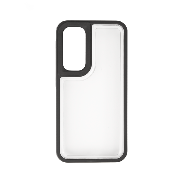 CARATULA BUMPER SAMSUNG A35 TRANSPARENTE/NEGRO