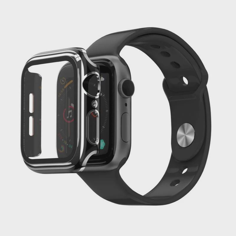 CARATULA ELECTROPLATING C/TEMPLADO APPLE WATCH ULTRA 49mm NEGRA