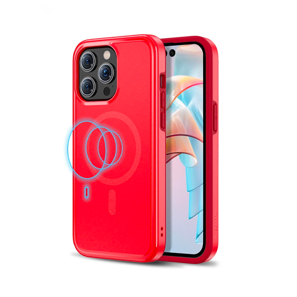 CARATULA FUSE MAGSAFE IPHONE 15 PRO MAX ROJA MYBAT PRO