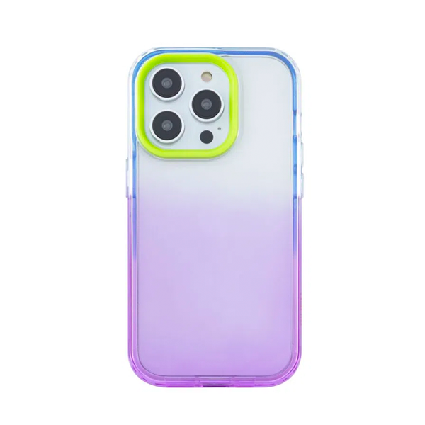 CARATULA GLAM HOPE IPHONE 14/13/12 PRO MAX MORADA/VERDE