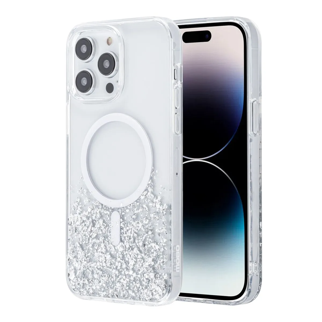 CARATULA GLAM STARS TRANSPARENTE IPHONE 14 PRO