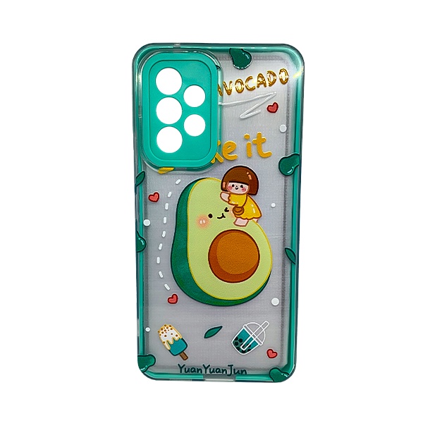 CARATULA GLITTER 2 EN 1 SAMSUNG A53 AGUACATE