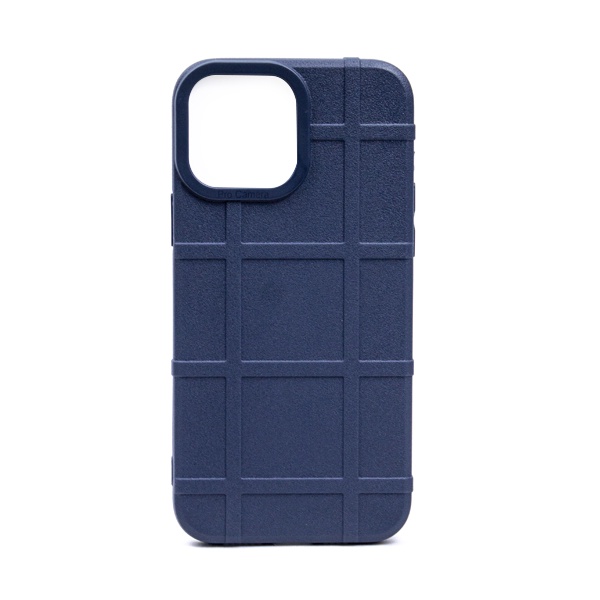 CARATULA GRID IPHONE 14/13/12 PRO MAX AZUL MARINO