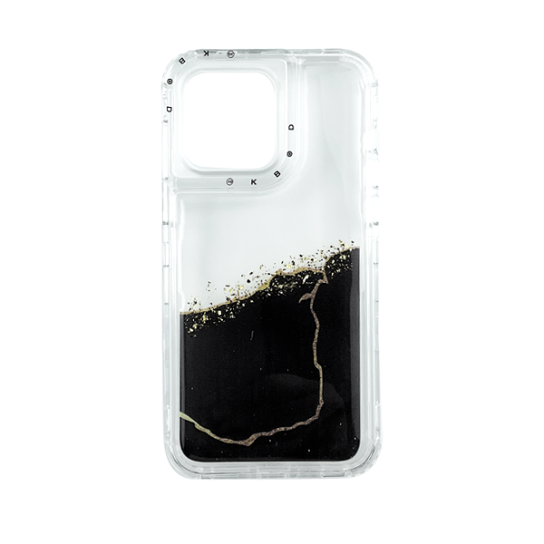 CARATULA KBOD 3 EN 1 IPHONE 14/13/12 PRO MAX ORO/NEGRA