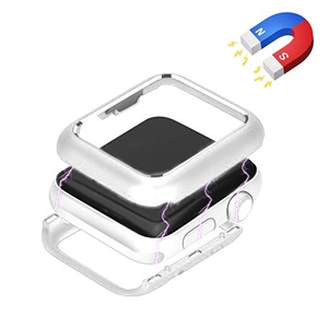 CARATULA MAGNETICA APPLE WATCH 4 44mm PLATA