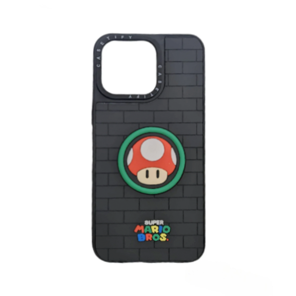 CARATULA MARCAS 3D TOAD MARIO BROS IPHONE 15 PRO MAX