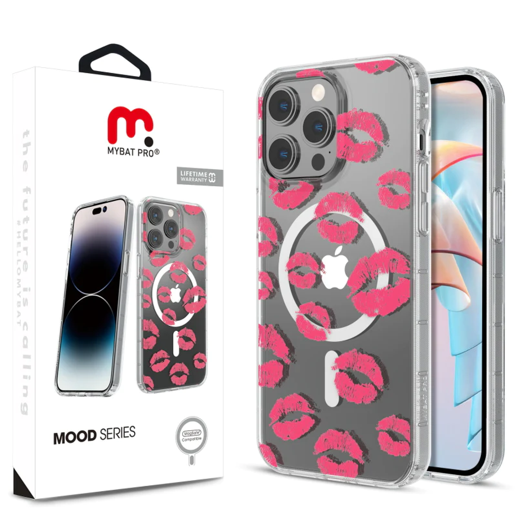 CARATULA MOOD MAGSAFE IPHONE 15 PRO MAX KISSES MYBAT PRO