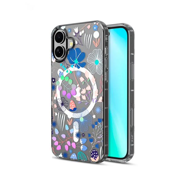CARATULA MOOD MAGSAFE IPHONE 16 WILDFLOWERS MYBAT PRO