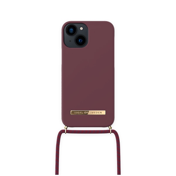 CARATULA NECKLACE CASE IPHONE 13 PRO MAX/12 PRO MAX DEEP CHERRY BLACK ID OF SW