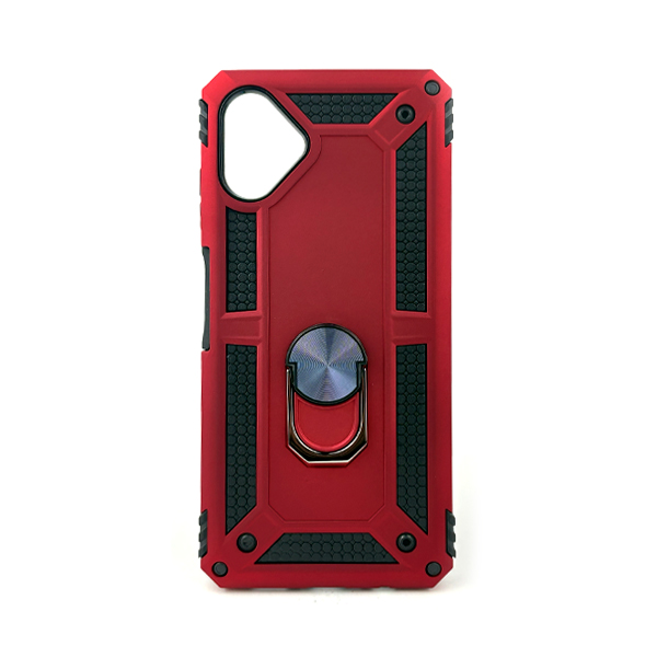 CARATULA ROBOT CON ANILLO SAMSUNG A06 ROJO