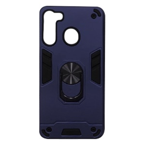 CARATULA ROBOT CON ANILLO SAMSUNG A21 AZUL