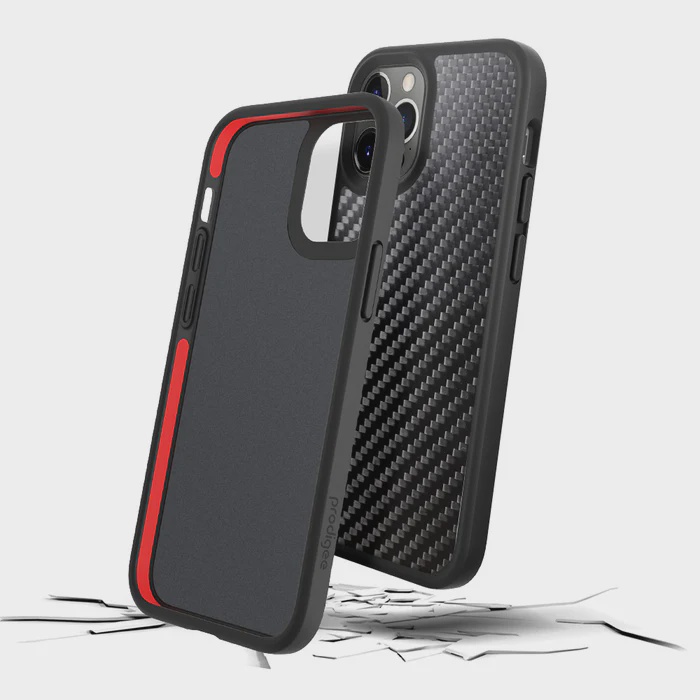 CARATULA SAFETEE CARBON IPHONE 12/12 PRO NEGRA PRODIGEE