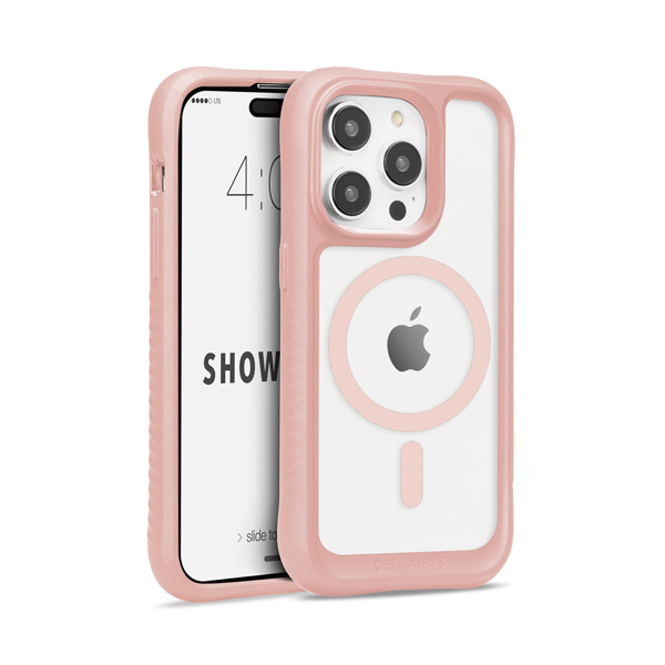 CARATULA SHOWCASE GRIP MAGSAFE IPHONE 14 PRO ROSA/CLEAR 40-0057010