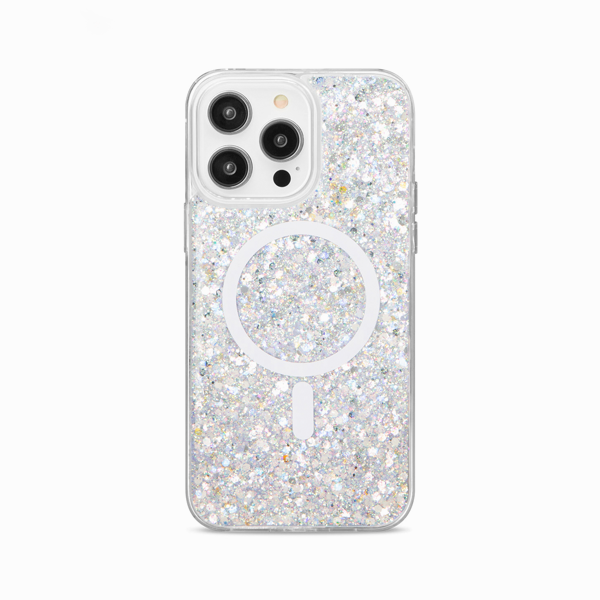 CARATULA SHOWCASE SLIM GLAM MAGSAFE IPHONE 14/13/12 PRO MAX PLATA 40-0059018R