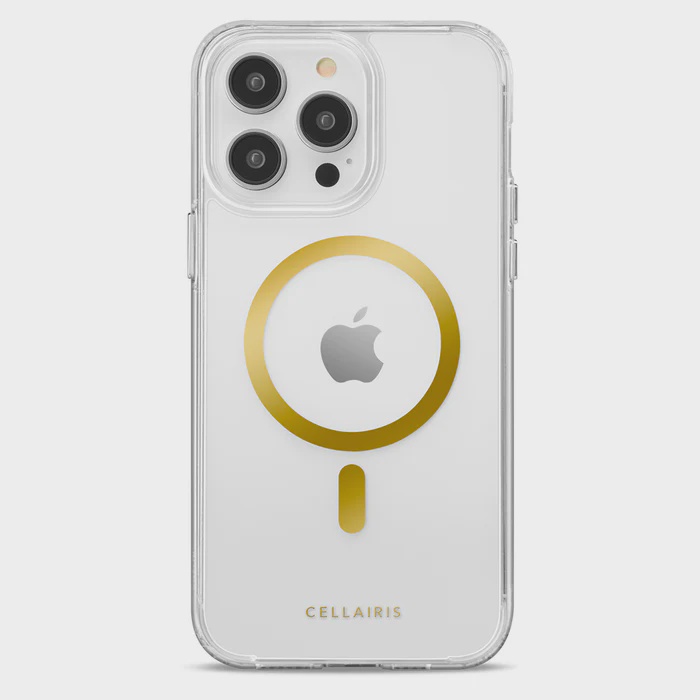 CARATULA SHOWCASE SLIM HALO MAGSAFE IPHONE 15 PRO MAX ORO 40-0076005R