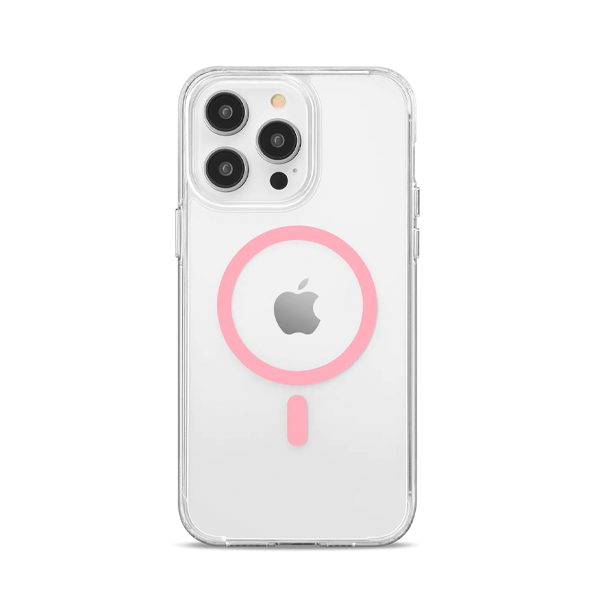 CARATULA SHOWCASE SLIM HALO MAGSAFE IPHONE 15/14/13 ROSA 40-0073004R
