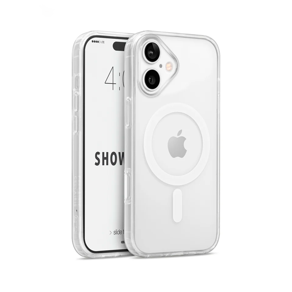 CARATULA SHOWCASE SLIM HALO MAGSAFE IPHONE 16 BLANCA 40-0100001R