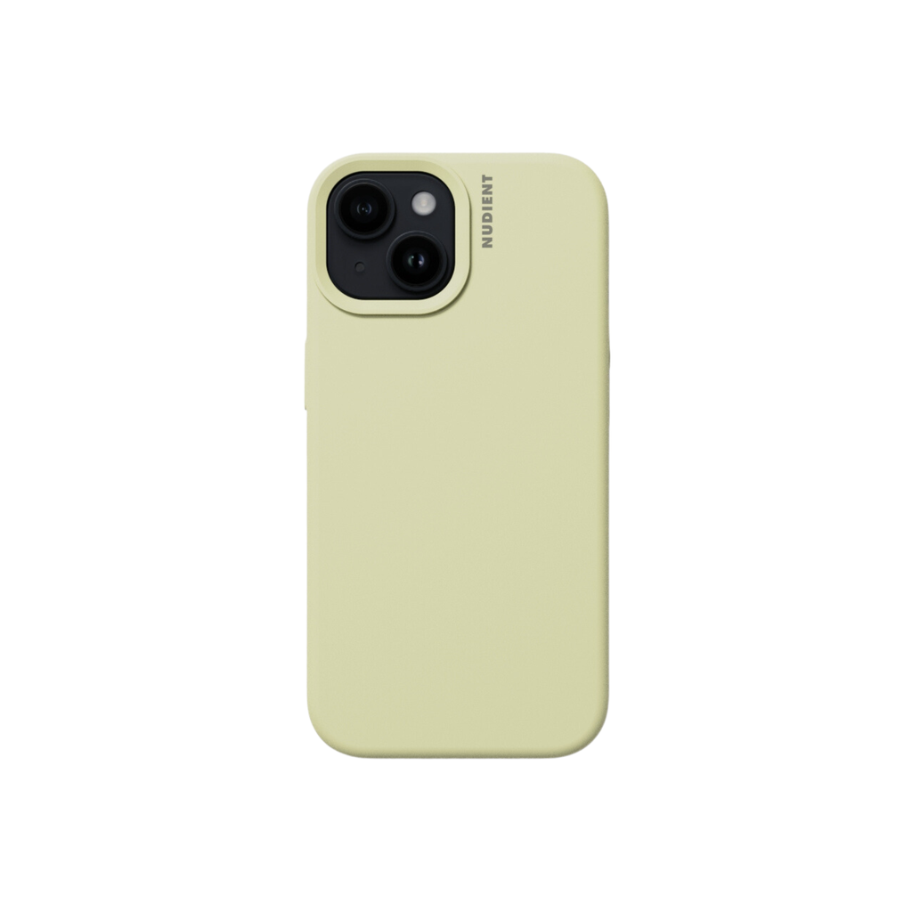 CARATULA SILICON NUDIENT IPHONE 15 PRO AMARILLA