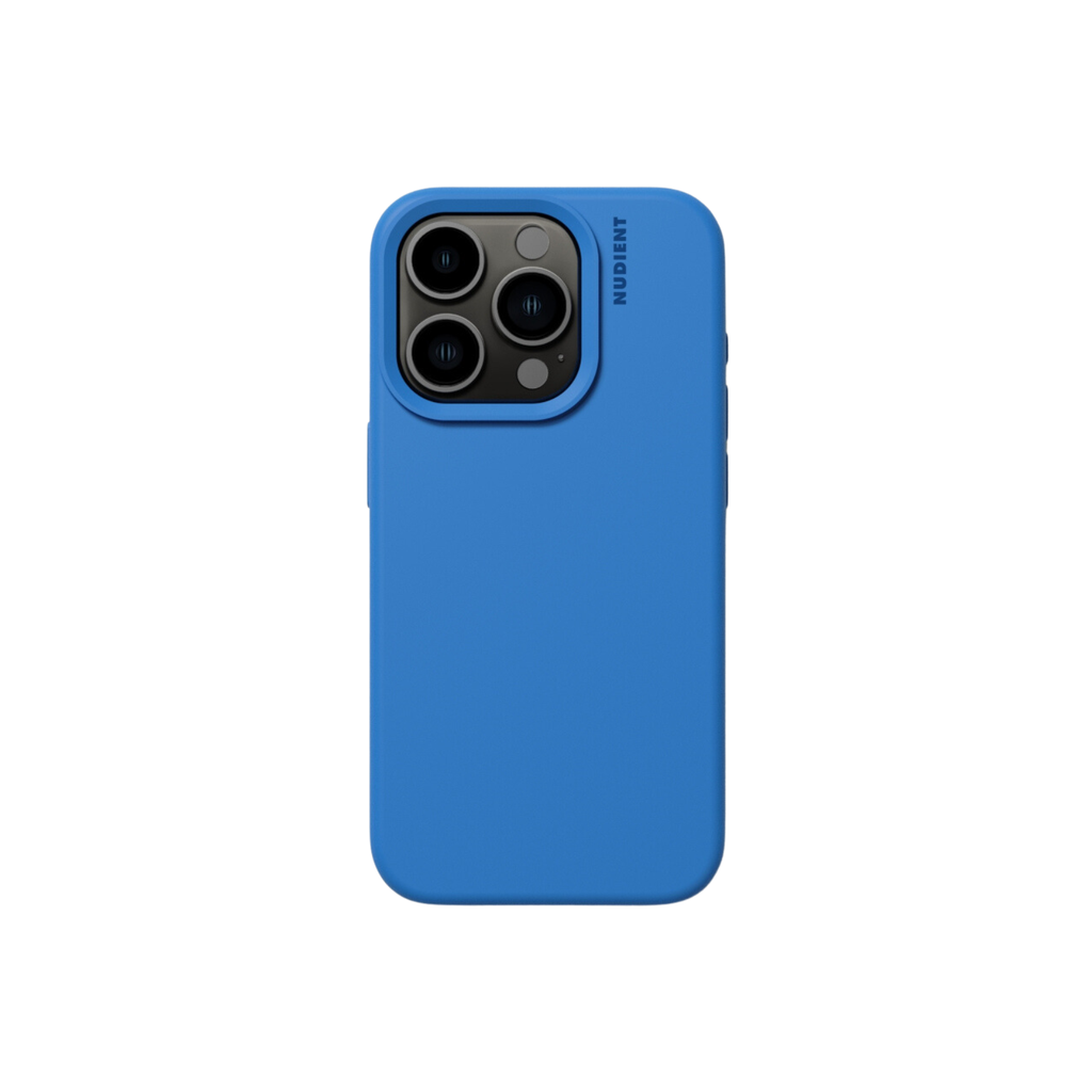 CARATULA SILICON NUDIENT IPHONE 15 PRO AZUL
