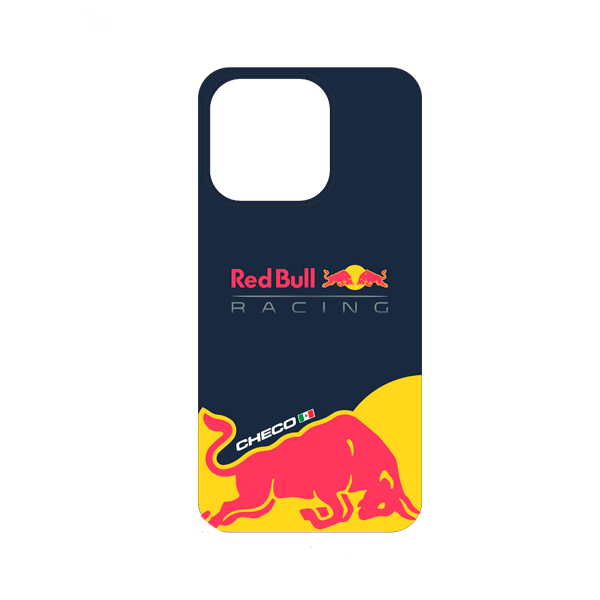 CARATULA SILICON REDBULL IPHONE 15 PRO NAVY