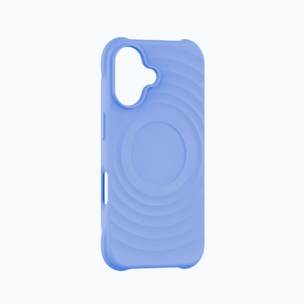 CARATULA SILICON RIPPLE MAGSAFE IPHONE 16 AZUL CIELO