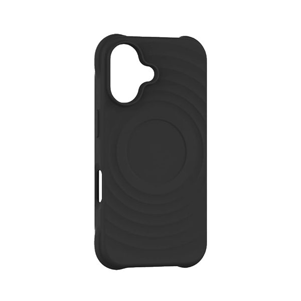 CARATULA SILICON RIPPLE MAGSAFE IPHONE 16 NEGRO