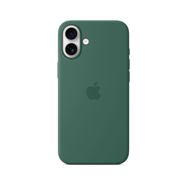 CARATULA SILICON TIPO ORIGINAL C/ LOGO IPHONE 16 PLUS VERDE