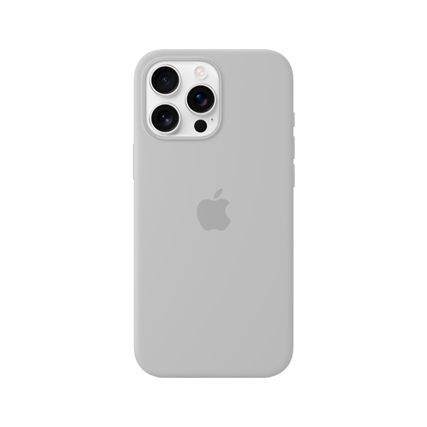 CARATULA SILICON TIPO ORIGINAL C/ LOGO IPHONE 16 PRO MAX ARCILLA