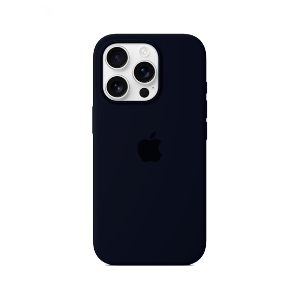 CARATULA SILICON TIPO ORIGINAL C/ LOGO IPHONE 16 PRO NAVY