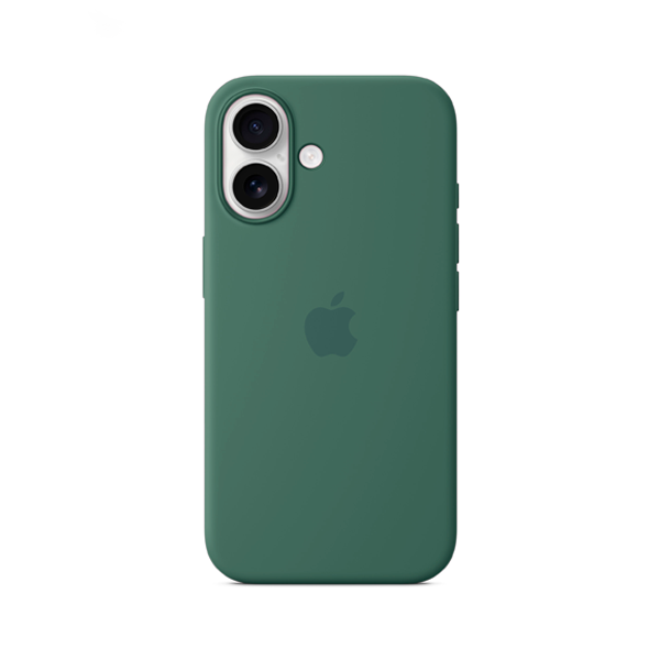CARATULA SILICON TIPO ORIGINAL C/ LOGO IPHONE 16 VERDE