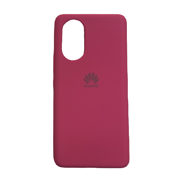 CARATULA SILICON TIPO ORIGINAL C/LOGO HUAWEI NOVA 8 ROSA