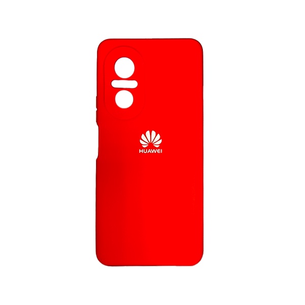 CARATULA SILICON TIPO ORIGINAL C/LOGO HUAWEI NOVA 9 SE ROJA