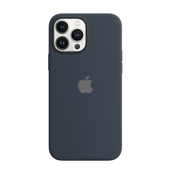 CARATULA SILICON TIPO ORIGINAL C/LOGO IPHONE 13 PRO MAX/12 PRO MAX NAVY