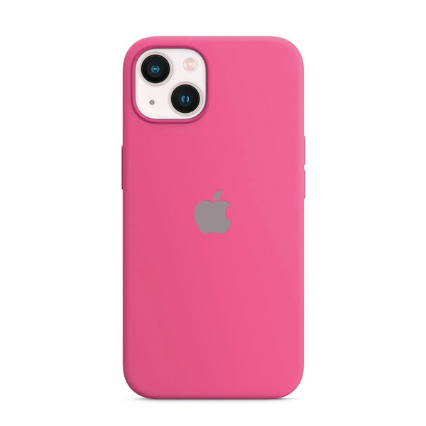 CARATULA SILICON TIPO ORIGINAL C/LOGO IPHONE 13 ROSA