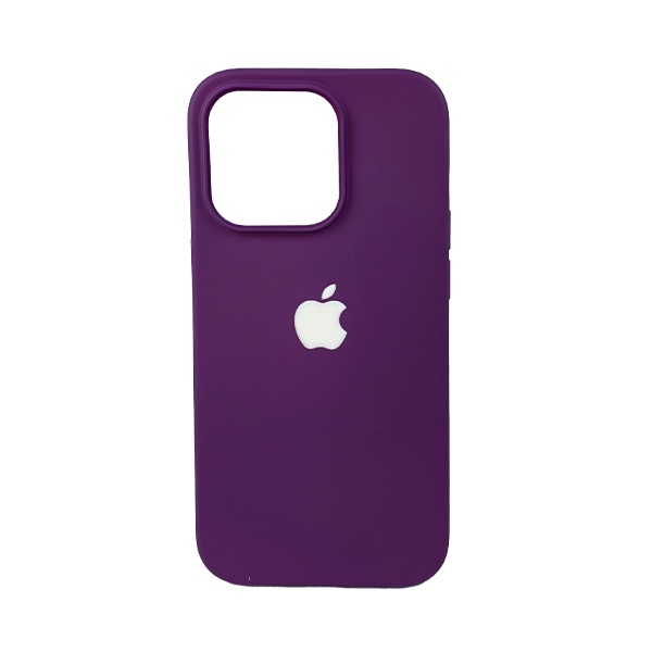 CARATULA SILICON TIPO ORIGINAL C/LOGO IPHONE 14 PRO LILA