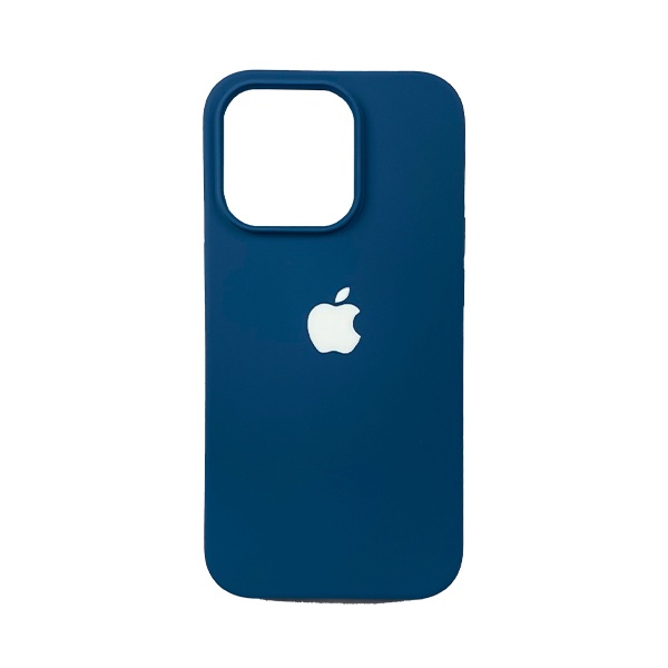 CARATULA SILICON TIPO ORIGINAL C/LOGO IPHONE 14 PRO NAVY
