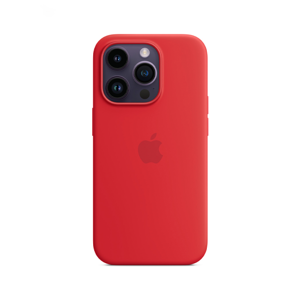 CARATULA SILICON TIPO ORIGINAL C/LOGO IPHONE 15 PRO MAX ROJA