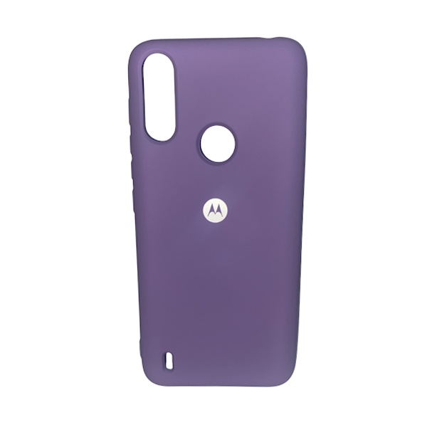 CARATULA SILICON TIPO ORIGINAL C/LOGO MOTO E7 POWER/E7i POWER LILA