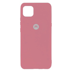 CARATULA SILICON TIPO ORIGINAL C/LOGO MOTOROLA MOTO G100 ROSA