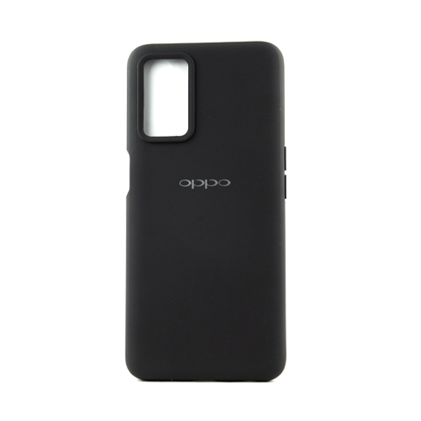 CARATULA SILICON TIPO ORIGINAL C/LOGO OPPO A16 NEGRA