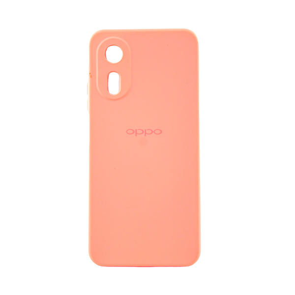 CARATULA SILICON TIPO ORIGINAL C/LOGO OPPO A17 ROSA