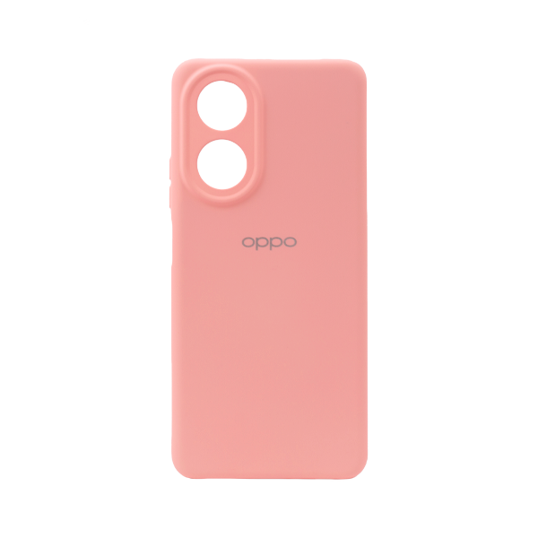 CARATULA SILICON TIPO ORIGINAL C/LOGO OPPO A58 4G ROSA