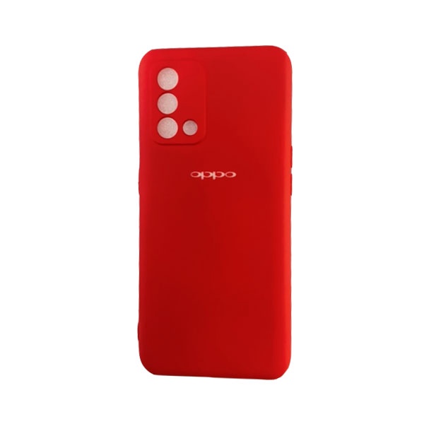 CARATULA SILICON TIPO ORIGINAL C/LOGO OPPO RENO 6 LITE ROJA