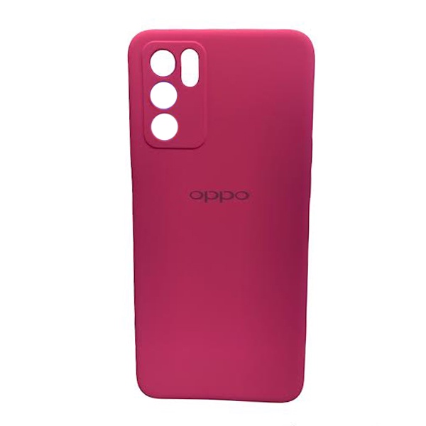 CARATULA SILICON TIPO ORIGINAL C/LOGO OPPO RENO 6 ROSA