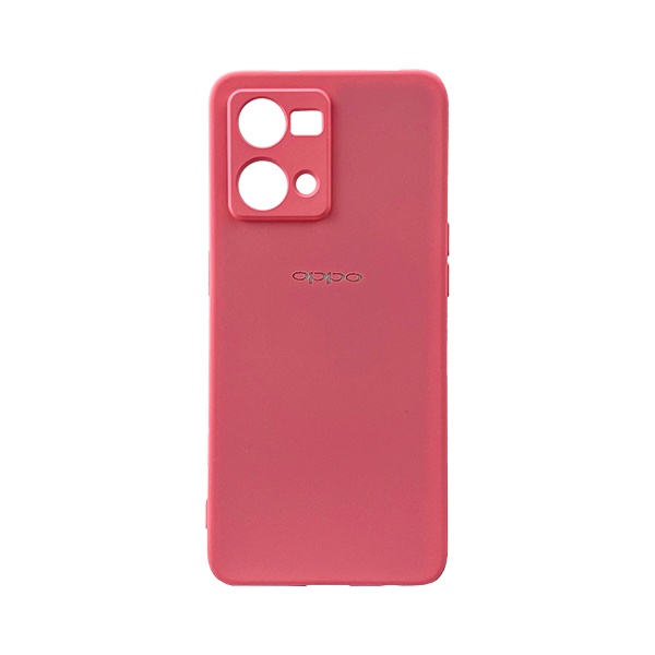 CARATULA SILICON TIPO ORIGINAL C/LOGO OPPO RENO 7 4G ROSA