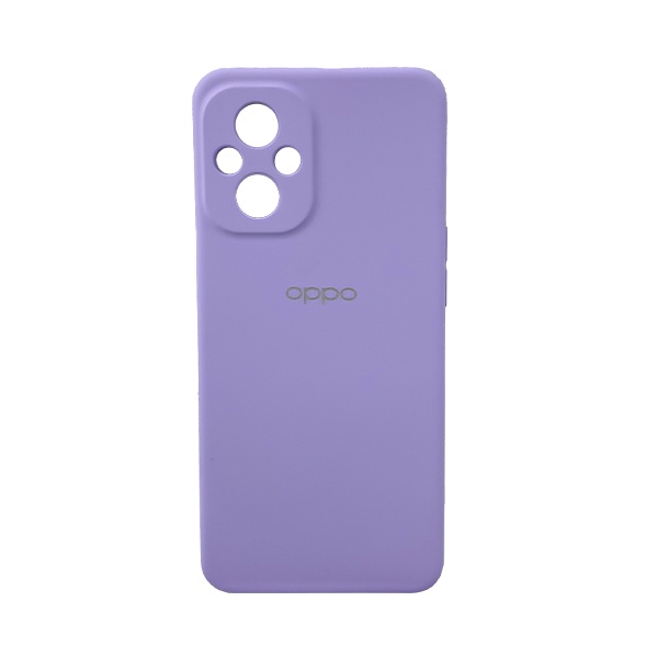 CARATULA SILICON TIPO ORIGINAL C/LOGO OPPO RENO 7 LITE LILA
