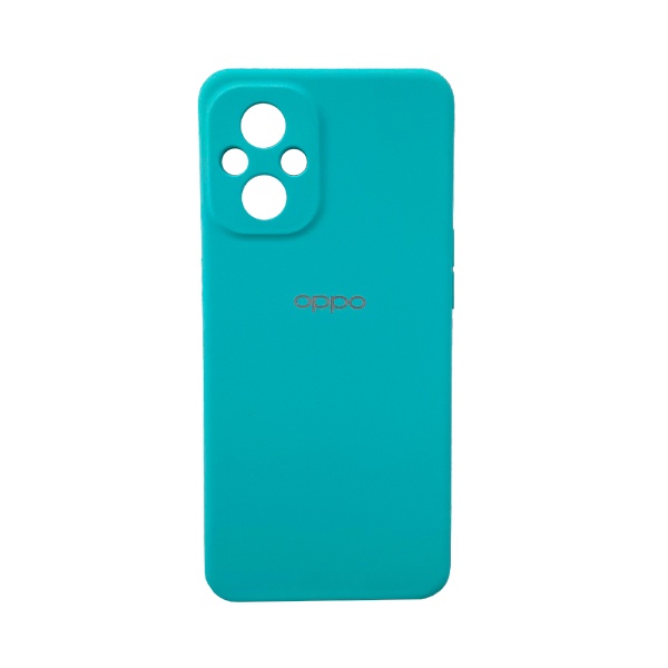 CARATULA SILICON TIPO ORIGINAL C/LOGO OPPO RENO 7 LITE MENTA