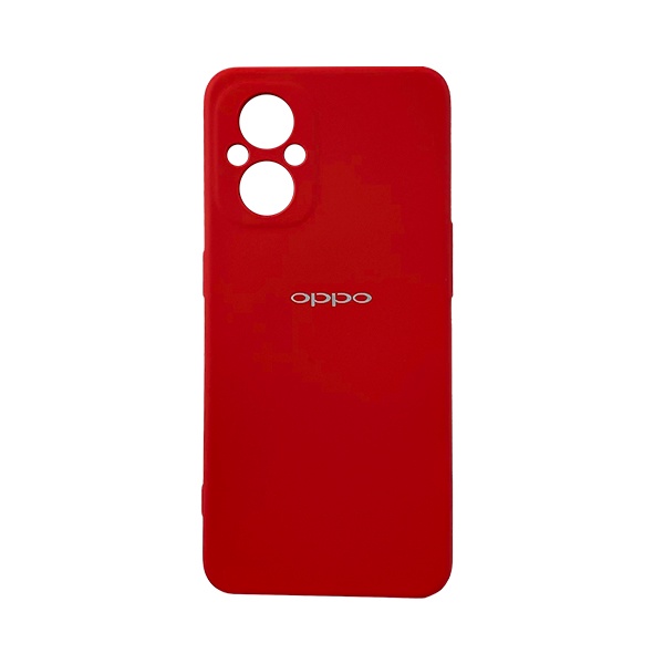 CARATULA SILICON TIPO ORIGINAL C/LOGO OPPO RENO 7 LITE ROJA