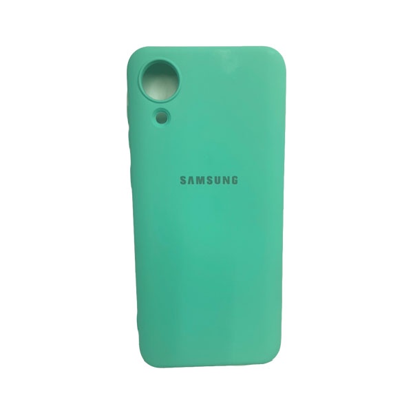 CARATULA SILICON TIPO ORIGINAL C/LOGO SAMSUNG A03 CORE MENTA