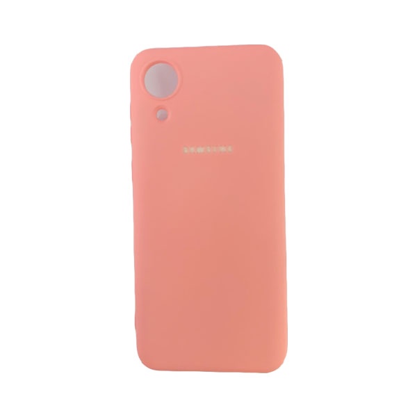 CARATULA SILICON TIPO ORIGINAL C/LOGO SAMSUNG A03 CORE ROSA